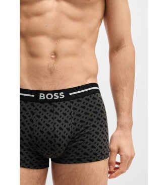 BOSS 3er-Set Boxershorts mit Monogramm mehrfarbig