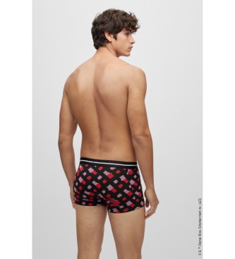 BOSS Pack 3 Boxer shorts Looney Looney red, black