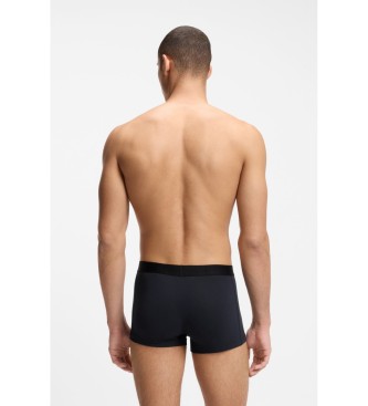 BOSS Set om 3 marinbl� ribbade boxershorts, gr�n