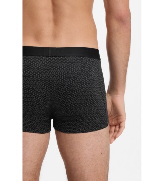 BOSS Set 3 Boxershorts med logotyper gr�, svart