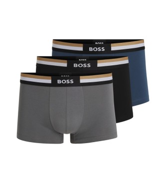 BOSS 3er-Set mehrfarbiger Logo-Boxershorts