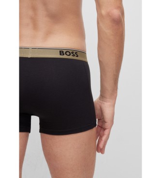 BOSS Pack 3 B xers Elastic Logo Waist nero