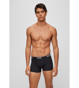 BOSS 3 Pack 3 Logo Stretch Boxers Tailleband zwart