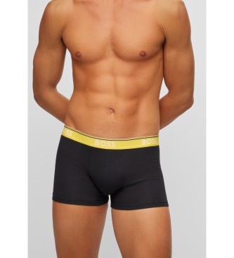 BOSS 3er Pack 3 Logo Stretch Boxershorts Bund schwarz