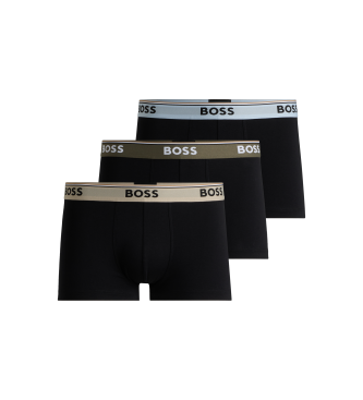 BOSS Pack 3 Boxers Power preto