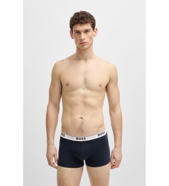 BOSS Set di 3 boxer con logo multicolore in vita