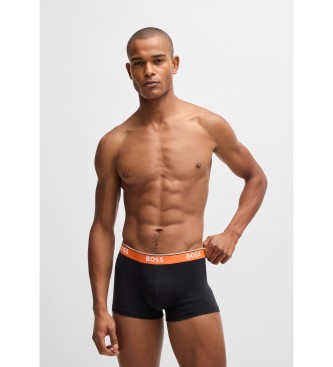 BOSS St med 3 flerfarvede boxershorts med logo og linning