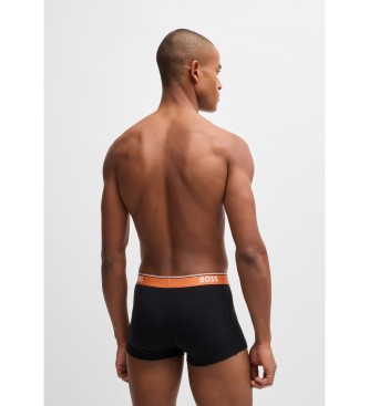 BOSS St med 3 flerfarvede boxershorts med logo og linning