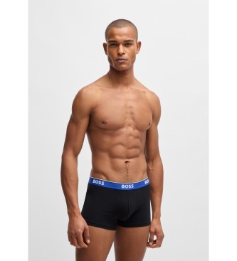 BOSS St med 3 flerfarvede boxershorts med logo og linning