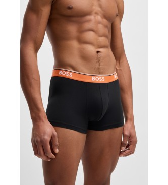 BOSS St med 3 flerfarvede boxershorts med logo og linning