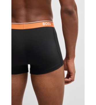 BOSS St med 3 flerfarvede boxershorts med logo og linning