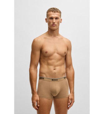 BOSS Set di 3 boxer con logo multicolore in vita