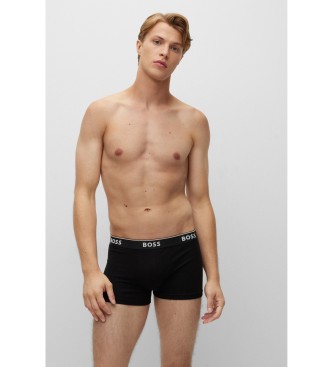 BOSS Pack 3 Boxershorts Power rot, schwarz