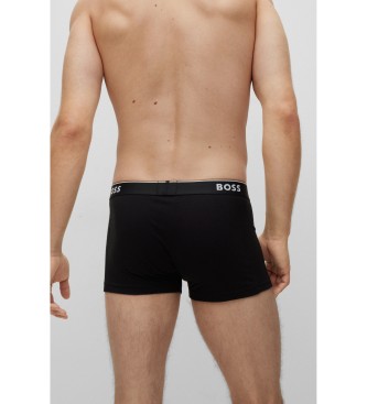 BOSS Pack 3 Boxershorts Power rot, schwarz