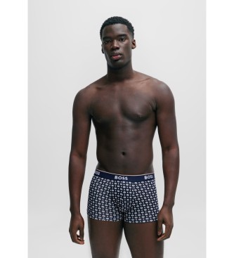 BOSS Pack 3 Boxershorts Power navy, sort