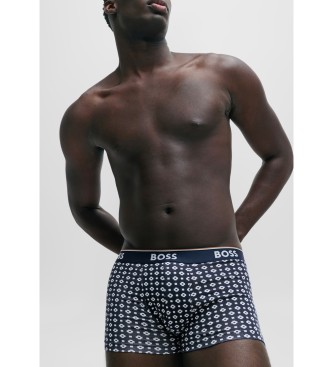 BOSS Pack 3 Boxershorts Power navy, sort