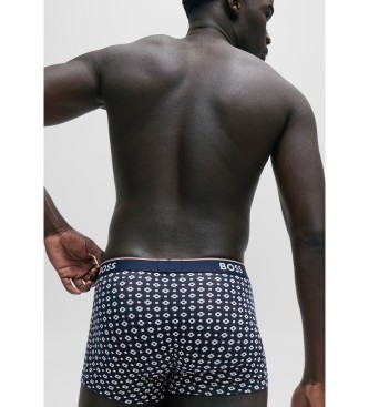 BOSS Pack 3 Boxershorts Power navy, sort