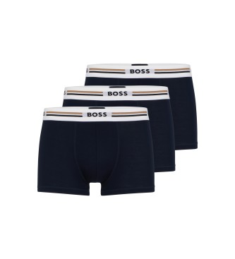 BOSS 3-pack svarta Revive boxershorts