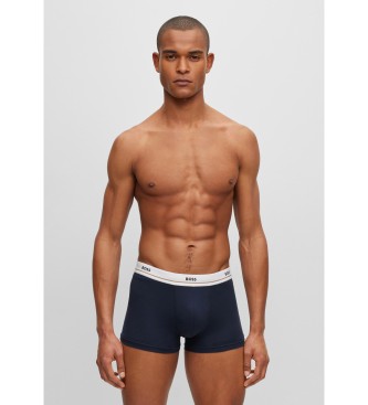 BOSS Pakke med 5 boxershorts sort, bl, navy, beige, rd