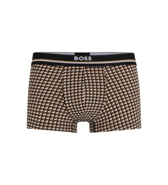 BOSS Braun bedruckte Boxershorts