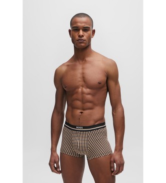 BOSS Brown printed boxer shorts