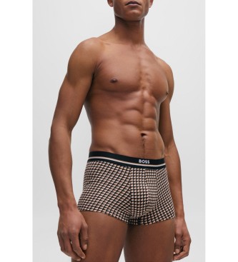 BOSS Braun bedruckte Boxershorts