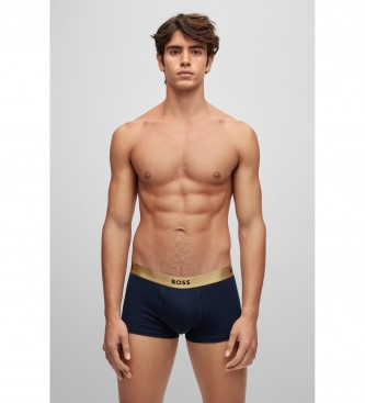 BOSS Pack of 2 boxer shorts gold ribbon navy, red