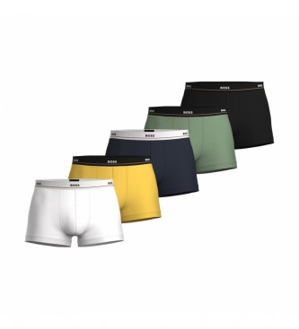 BOSS Embalagem de 5 boxers logótipo de várias cores