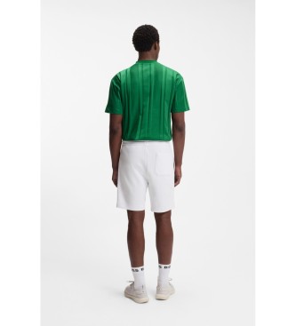 BOSS Green textured striped T-shirt