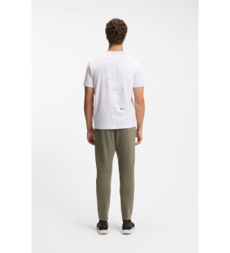 BOSS T-shirt com padr�o Globe branco