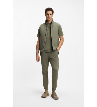 BOSS Maglietta verde con logo iconico TS