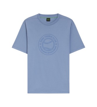 BOSS T-shirt bleu Punto Tenis