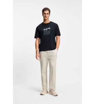 BOSS Pima Tennis T-shirt navy blue