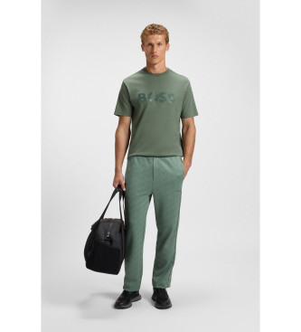 BOSS Maglietta verde iconica Mirror