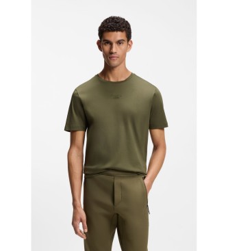 BOSS T-shirt i merceriseret bomuld, gr�n