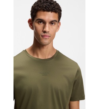 BOSS T-shirt i merceriseret bomuld, gr�n