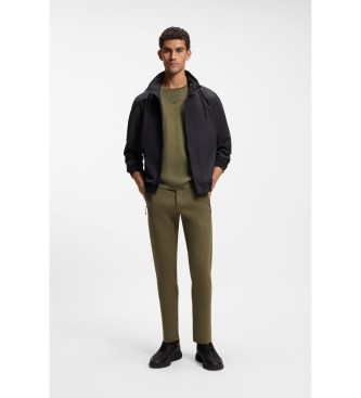 BOSS T-shirt i merceriseret bomuld, gr�n