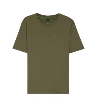 BOSS T-shirt i merceriseret bomuld, gr�n