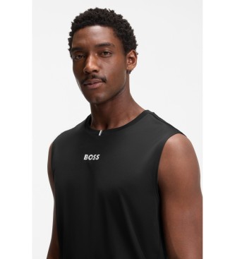 BOSS Active �rml�s T-shirt svart