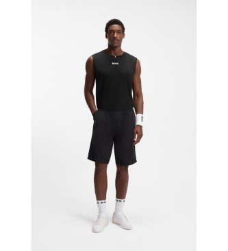 BOSS Active �rml�s T-shirt svart