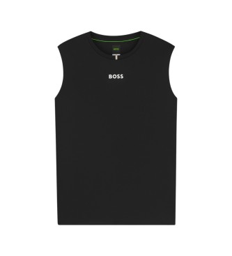 BOSS Active �rml�s T-shirt svart