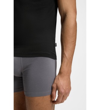 BOSS Lot de 3 T-shirts noirs en bambou