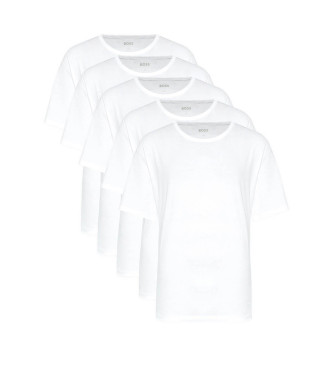 BOSS Set van 5 witte Authentieke T-shirts