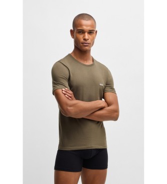 BOSS Pack 3 T-Shirts Klassisch wei, grn, schwarz
