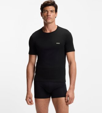 BOSS Set 3 T-Shirts Classic beige, schwarz, marine