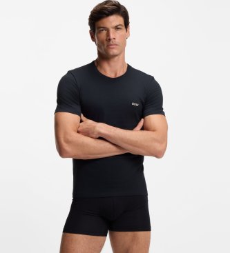 BOSS Set 3 T-Shirts Classic beige, schwarz, marine