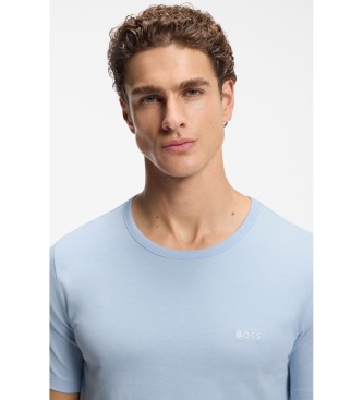 BOSS Zestaw 3 kamizelek z haftowanym logo niebieski, beżowy, biały