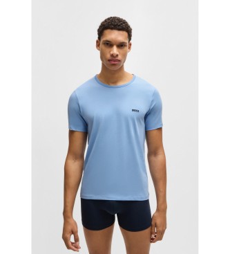 BOSS Set om 3 T-shirts Klassisk bl