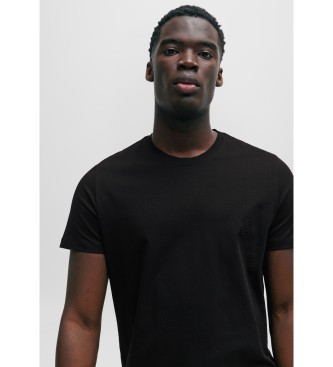 BOSS T-shirt con monogramma nero e confezione boxer