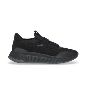 BOSS TTNM EVO Sneakers with knitted uppers Black